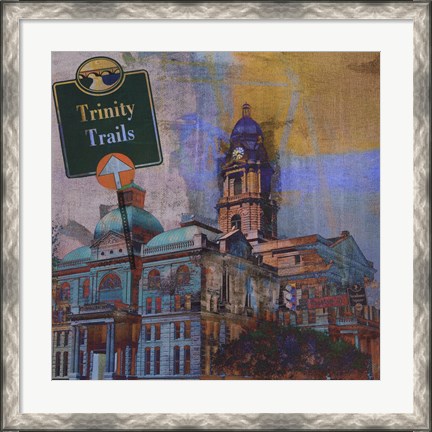 Framed Trinity Trails - Ft. Worth Print