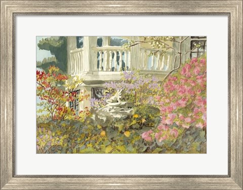 Framed Aquarelle Garden V Print