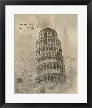 Framed Remembering Italy Print