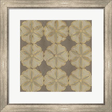 Framed Golden Trellis III Print