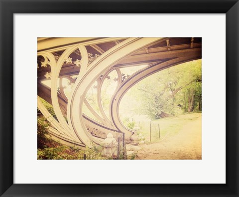 Framed Central Park Mile Bridge Print