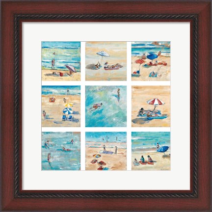 Framed Day at the Beach Print