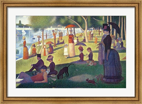 Framed Sunday Afternoon on the Island of La Grande Jatte Print