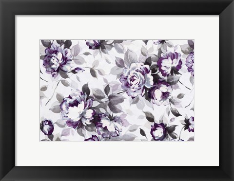 Framed Scent of Roses Plum Print