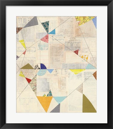 Framed Geometric Background II Print