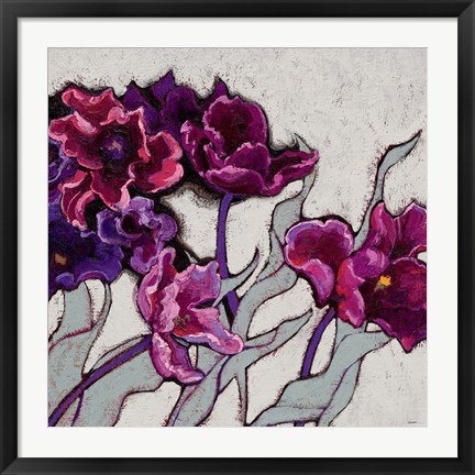 Framed Ruffled Tulips Print