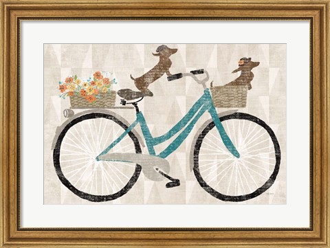 Framed Doxie Ride Print