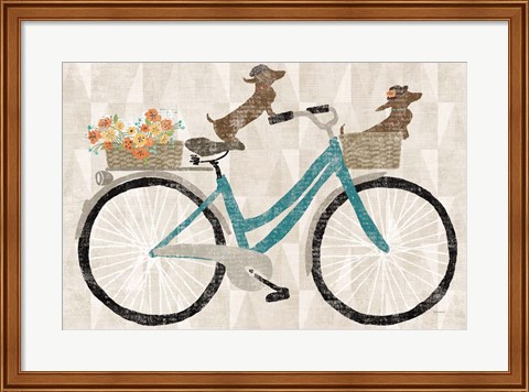 Framed Doxie Ride Print