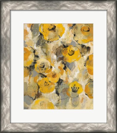 Framed Yellow Floral II Print