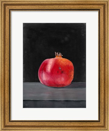 Framed Fruit on Shelf V Print