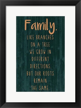 Framed Spice Family Rules III Print