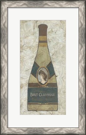 Framed Vintage Champagne I Print