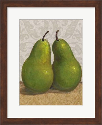 Framed Pear Duo I Print