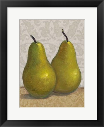 Framed Pear Duo II Print