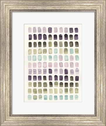 Framed Serene Color Swatches II Print