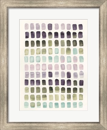 Framed Serene Color Swatches II Print