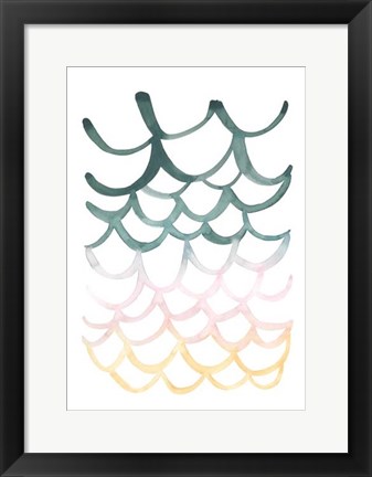 Framed Mermaid Scales I Print