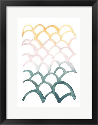 Framed Mermaid Scales II Print