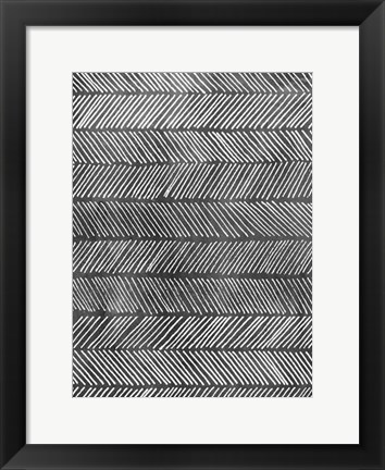 Framed Modern Monochrome I Print