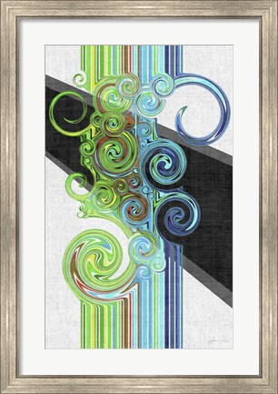 Framed Twirl I Print