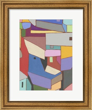 Framed Rooftops in Color X Print