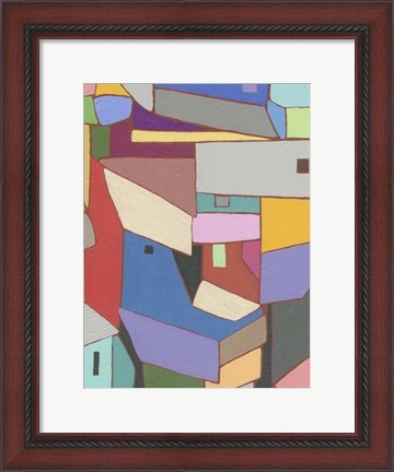 Framed Rooftops in Color X Print