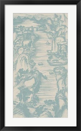 Framed Chinese Bird&#39;s-eye View in Spa II Print