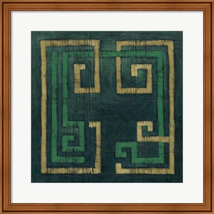 Framed Emerald Diversion II Print