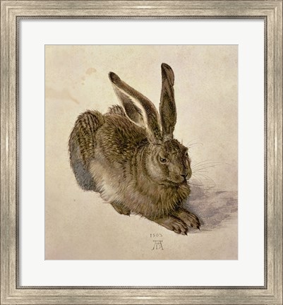 Framed Young Hare, c.1502 Print