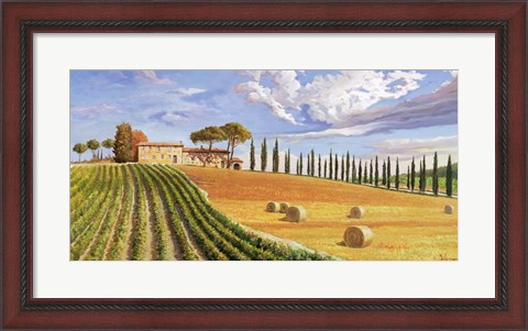 Framed Colline Toscane Print