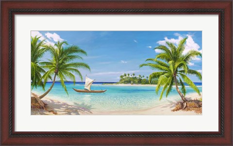 Framed Baia Tropicale Print
