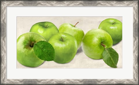 Framed Green Apples Print