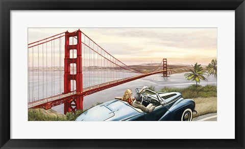 Framed Golden Gate View Print