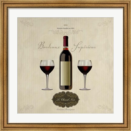 Framed Bordeaux Superieur Print