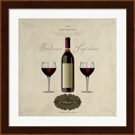 Framed Bordeaux Superieur Print