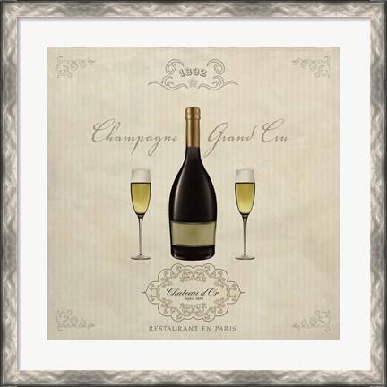 Framed Champagne Grand Cru Print