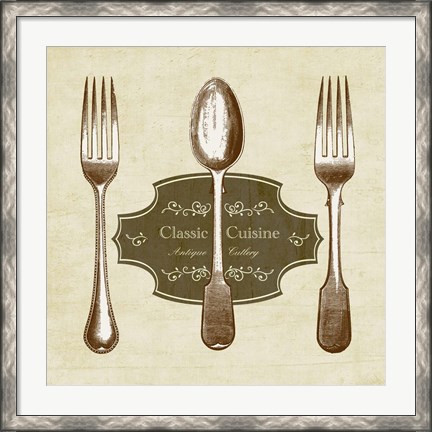 Framed Classic Cuisine Print