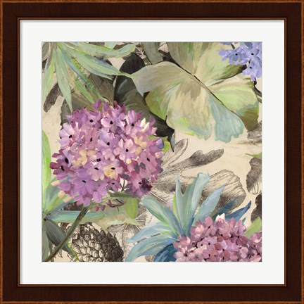 Framed Pink Hydrangeas Print