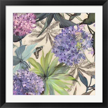 Framed Lilac Hydrangeas Print