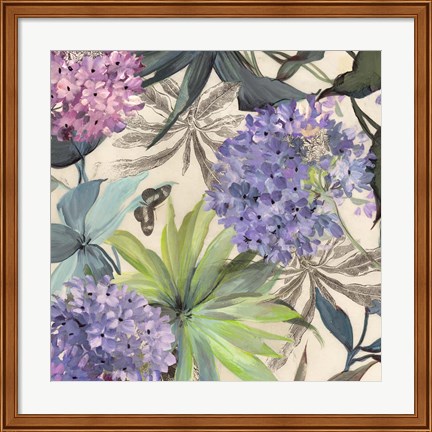 Framed Lilac Hydrangeas Print