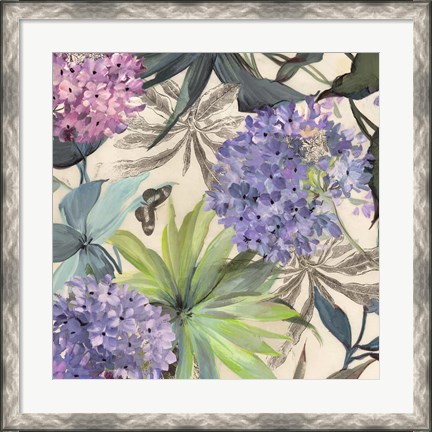 Framed Lilac Hydrangeas Print