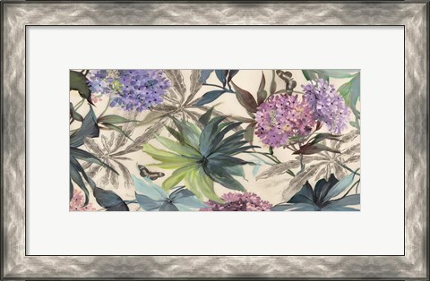 Framed Hydrangeas Panel Print