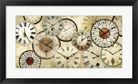 Framed Timepieces Print