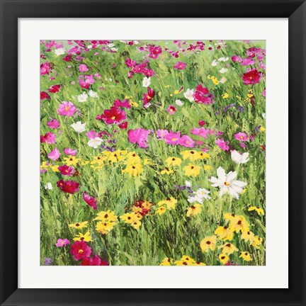 Framed Country Flowers Print