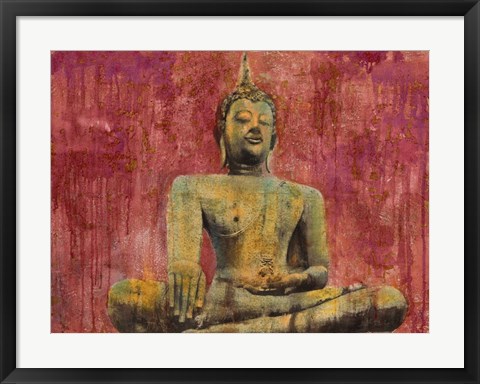 Framed Golden Buddha Print