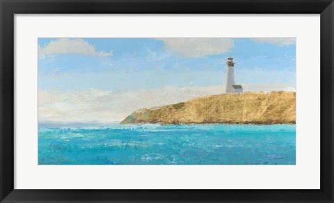 Framed Lighthouse Seascape II Print