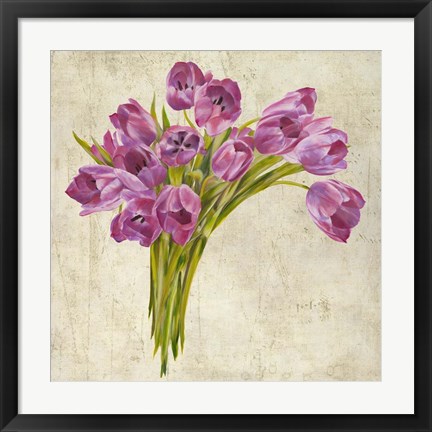 Framed Bouquet de Tulipes Print