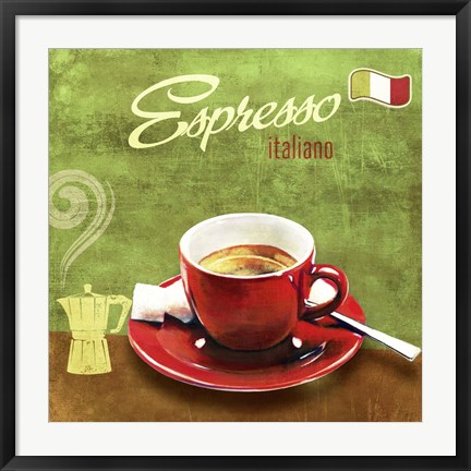 Framed Espresso I Print