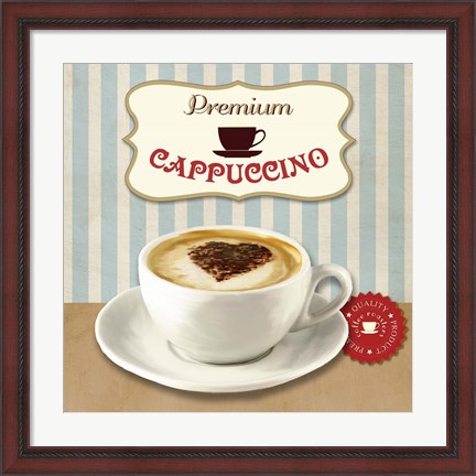 Framed Premium Cappuccino Print