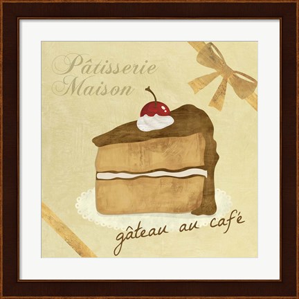 Framed Gateau au Cafe Print